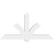 Ekena Millwork Redmond Architectural Grade PVC Gable Bracket, 72"W x 36"H x 6"D x 6"F, 12/12 Pitch GBP072X36X0606RED00 - alternate 4